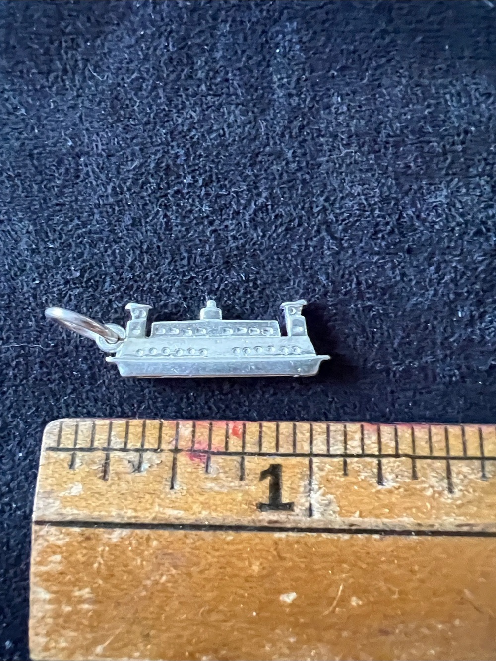 Washington State Ferry Sterling Silver bracelet charm